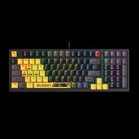 Клавиатура проводная A4Tech Bloody S98 Sports Lime салатовый [механическая, клавиш - 98, USB, RGB-подсветка]