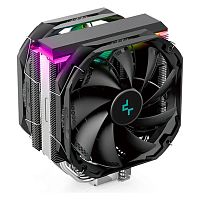 Кулер для процессора DeepCool AS500 PLUS [башенный, 5 тепл. трубкок, 2 x 140 мм, ARGB, TDP 220 Вт]