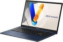 ASUS Vivobook X1504VA Quiet Blue Intel Core i3-1315U (6 ядер/8 потоков, up to 4.5Ghz), 12GB, 128GB SSD M.2 NVMe PCIe, Intel UHD Graphics 64EUs, 15.6" LED FULL HD (1920x1080), WiFi, BT, Cam, DOS, Eng-Rus