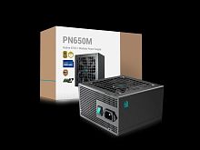 Блок питания DEEPCOOL GamerStorm PN650M черный
[650 Вт, 80+ Gold, APFC, 20+4 pin, 2 x 4+4 pin CPU, 8 SATA, 16 pin (12V-2x6), 3 x 6+2 pin PCI-E]