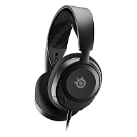 Проводные наушники SteelSeries Arctis Nova 1 черный [2021, 2.0, поддержка Nintendo Switch, PS5, Xbox Series X|S, охватывающие, 20 Гц - 22000 Гц, 36Ω, проводной, кабель - 1.2 м]