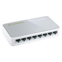 Коммутатор TP-Link TL-SF1008D [неуправляемый, 8×10/100 Мбит/с, настольный, пластик]