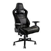 Кресло игровое Trust GXT 712 Resto Pro черный [экокожа (PU), до 150 кг, 4D подлокотники, качание]