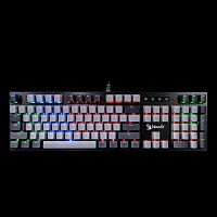 Клавиатура проводная A4Tech Bloody B828N черный [механическая, USB, RGB-подсветка]