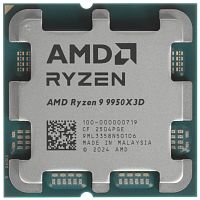 Процессор AMD Ryzen 9 9950X3D BOX [AM5, 16 x 4.3 ГГц, L2 - 16 МБ, L3 - 128 МБ, 2 х DDR5-5600 МГц, TDP 170 Вт]