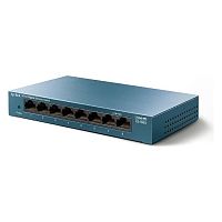 Коммутатор TP-Link LS108G [неуправляемый, 8×1 Гбит/с, настольный, металл]