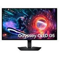 27" Монитор Samsung Odyssey OLED G5 LS27FG502SIXCI черный [2560x1440@180 Гц, OLED, OLED (самосвечение), 1000000:1, 200 Кд/м², 178°/178°, HDMI, DisplayPort]
