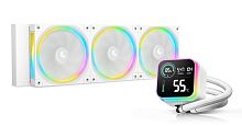 Система жидкостного охлаждения DeepCool LQ360 ULTRA WH белый [360 мм, 3 x 120 мм, ARGB, цифровой дисплей, TDP 300 Вт]