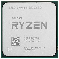 Процессор AMD Ryzen 5 5500X3D OEM [AM4, 6 x 3 ГГц, L2 - 3 МБ, L3 - 96 МБ, 2 х DDR4-3200 МГц, TDP 105 Вт]