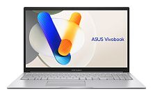 Ноутбук ASUS Vivobook F1504VA-WS51, Intel Core i5-1334U(up to 4.6GHz), 24GB DDR4, 512GB SSD NVMe M.2, 15.6" FHD IPS, Intel Iris Xe Graphics, Антимикробное покрытие и угол открытия 180° WF BT HDMI Type-C WIN11, ENG-RUS, серебро