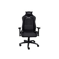 Кресло игровое Trust RUYA GXT 714 BLACK черный [ткань, до 150 кг, подголовник, подлокотники - 2D]