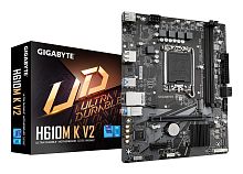 Материнская плата GIGABYTE H610M K V2
[LGA 1700, Intel H610, 2xDDR5-5600 МГц, 1xPCI-Ex16, 1xM.2, Micro-ATX]