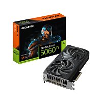 Видеокарта GIGABYTE GeForce RTX 5060 Ti WINDFORCE OC 8G [PCIe 5.0, GPU 2407 МГц, 8 ГБ GDDR7, 128 бит, 3 x DisplayPort, HDMI]