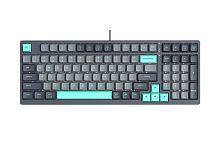 Клавиатура проводная A4Tech Fstyler FS300 Panda Rock белый [механическая, клавиш - 98, USB Type-C, подсветка белая]