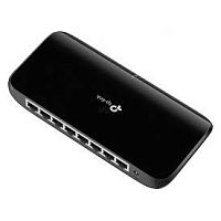 Коммутатор TP-Link TL-SG1008D [неуправляемый, 8×1 Гбит/с, настольный, пластик]