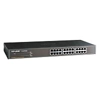 Коммутатор TP-Link TL-SF1024 [неуправляемый, 24×10/100 Мбит/с, в стойку 19", металл]