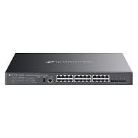 PoE-коммутатор TP-Link SG5428XMPP [управляемый L3 Lite, 24×1 Гбит/с, 4×SFP+ 10G, 24 порта PoE (16 PoE+, 8 PoE++), в стойку 19"]