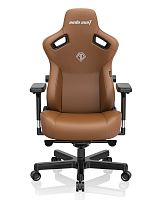 Кресло игровое AndaSeat Kaiser 3 L коричневый [экокожа (PVC), до 120 кг, 4D подлокотники, качание]