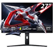 27" Монитор Xiaomi Mini LED Gaming Monitor G Pro 27Q белый [2560x1440@180 Гц, IPS, miniLED, 1000:1, 1000 Кд/м², 178°/178°, DisplayPort 1.4 x2, HDMI 2.0 x2, AMD FreeSync]
