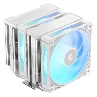 Кулер для процессора DeepCool AG620 G2 WH ARGB [двухбашенный, 6 тепл. трубкок, 2 x 120 мм, ARGB, TDP 270 Вт]
