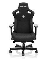 Кресло игровое AndaSeat Kaiser 3 L черный [ткань, до 120 кг, 4D подлокотники, качание]