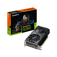 Видеокарта GIGABYTE GeForce RTX 5060 WINDFORCE MAX OC [PCIe 5.0 8 ГБ GDDR7, 128 бит, 3 x DisplayPort, HDMI, GPU 2280 МГц]
