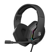 Проводные наушники A4Tech Bloody G260P черный [2023, 2.0, охватывающие, 20 Гц - 20000 Гц, 16Ω, проводной, кабель - 2 м]