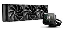 Система жидкостного охлаждения DeepCool SPARTACUS 420 чёрный [420 мм, 3 x 140 мм, ARGB, 3.4" TFT LCD, TDP 350 Вт]