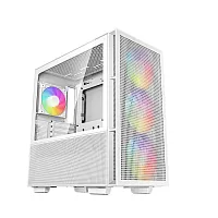 Корпус DEEPCOOL CH560 WH белый [Mid-Tower, E-ATX, Micro-ATX, Mini-ITX, Standard-ATX, USB 3.2 Gen 1 Type-A, USB 3.2 Gen 1 Type-C, ARGB вентиляторы, 1 x 120 мм, 3 x 140 мм]