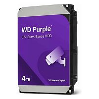 Жесткий диск WD Purple WD44PURZ [4 ТБ, 3.5", SATA 6 Гбит/с, 5400 rpm, 128 МБ]