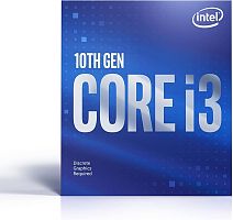 Процессор Intel Core i3-10100F OEM [LGA 1200, 4 x 3.6 ГГц, L2 - 1 МБ, L3 - 6 МБ, 2 х DDR4-2666 МГц, TDP 65 Вт]