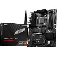 Материнская плата MSI PRO B650-S WIFI
[AM5, AMD B650, 4xDDR5-4800 МГц, 2xPCI-Ex16, 2xM.2, Standard-ATX]