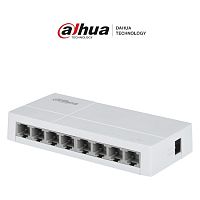 Коммутатор Dahua DH-SF1008L [неуправляемый, 8×10/100 Мбит/с, настольный, пластик]