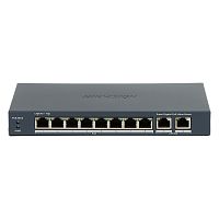 PoE-коммутатор Hikvision DS-3E1510P-EI/M-8P2F [Smart, 8×1 Гбит/с, 2×SFP, 8 портов PoE (бюджет 80 Вт), настольный, металл]