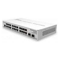 Коммутатор MikroTik CRS326-24G-2S+RM [управляемый (RouterOS / SwOS), 24×1 Гбит/с, 2×SFP+, в стойку 19"]