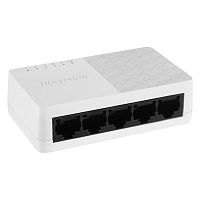 Коммутатор Hikvision DS-3E0505D-O [неуправляемый, 5×1 Гбит/с, настольный, пластик]