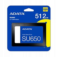 Твердотельный накопитель ADATA Ultimate SU650 [512 ГБ, 2.5", SATA III, 520/450 МБ/с]