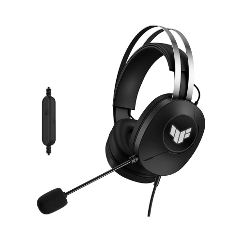 Проводные наушники ASUS TUF Gaming H1 Gen II Black [чёрный, виртуальный 7.1, USB-A, 4 мм, 32Ω, до 2 м кабель, LED]