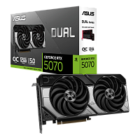 Видеокарта ASUS DUAL GeForce RTX 5070 OC 12G [12 ГБ, 192 бит, 3×DisplayPort, HDMI, Boost 2542 МГц]