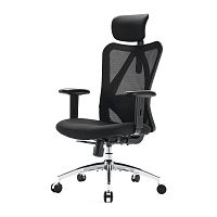 Кресло офисное Sihoo M18-N107 черный [сетка / ткань, до 150 кг, 2D подлокотники]