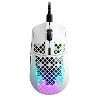 Мышь проводная SteelSeries Aerox 3 Snow белый [200–8500 dpi, USB Type-C, радиоканал, кнопки – 6]