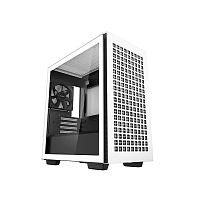 Корпус DEEPCOOL CH370 белый [mATX/Mini-ITX, стекло, 1 вентилятор]