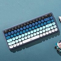 Клавиатура проводная/беспроводная UGREEN FUN KU101 синий [механическая, клавиш - 84, Bluetooth / USB Type-C]