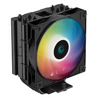 Кулер для процессора DeepCool AG400 BK ARGB [башенный, 4 тепл. трубки, 1 x 120 мм, ARGB, TDP 220 Вт]