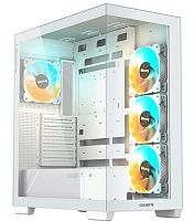 Корпус GIGABYTE C500PI белый [Mid-Tower, ATX, стекло, 4 вентилятора ARGB]