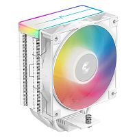 Кулер для процессора DeepCool AG400 WH ARGB V2 [башенный, 4 тепл. трубки, 1 x 120 мм, ARGB]