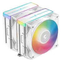 Кулер для процессора DeepCool AG620 WH ARGB V2 [двухбашенный, 6 тепл. трубкок, 2 x 120 мм, ARGB]