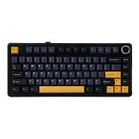 Клавиатура беспроводная/проводная Aula F75 Black [механическая, клавиш - 75, USB Type-C / 2.4 ГГц / Bluetooth, RGB-подсветка, черная]
