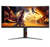 34" Монитор AOC CU34G4 черный
[3440×1440 (WQHD) @ 180 Гц, изогнутый Fast VA 1500R, LED, 2500:1, 300 кд/м², 178°/178°, 0.5 мс MPRT / 1 мс GtG, AMD FreeSync Premium, HDR10, DisplayPort 1.4 ×1, HDMI 2.0 ×2]