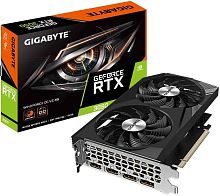 Видеокарта GIGABYTE GeForce RTX 3050 WINDFORCE OC V2 8G [PCIe 4.0, GPU 1552 МГц, 8 ГБ GDDR6, 128 бит, 2 x DisplayPort, 2 x HDMI]